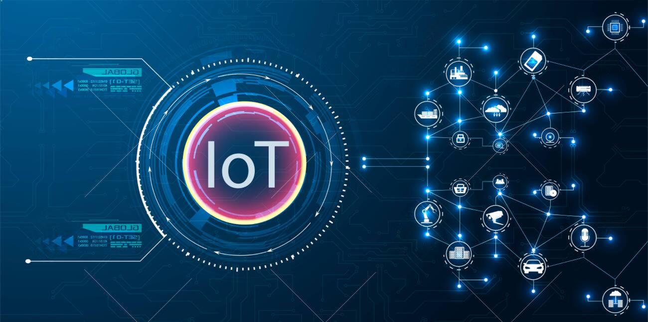 IoT ecosystem illustration showing connected devices
